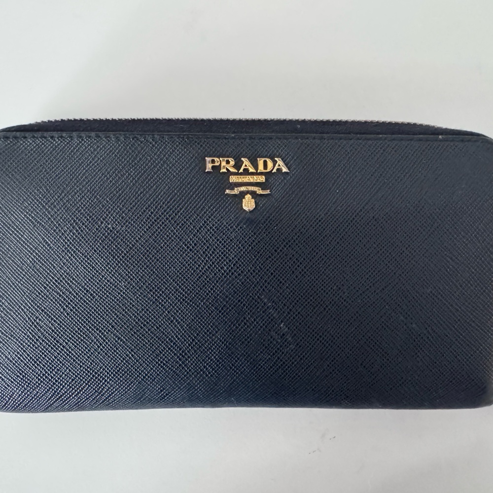 Prada Navy Blue Wallet